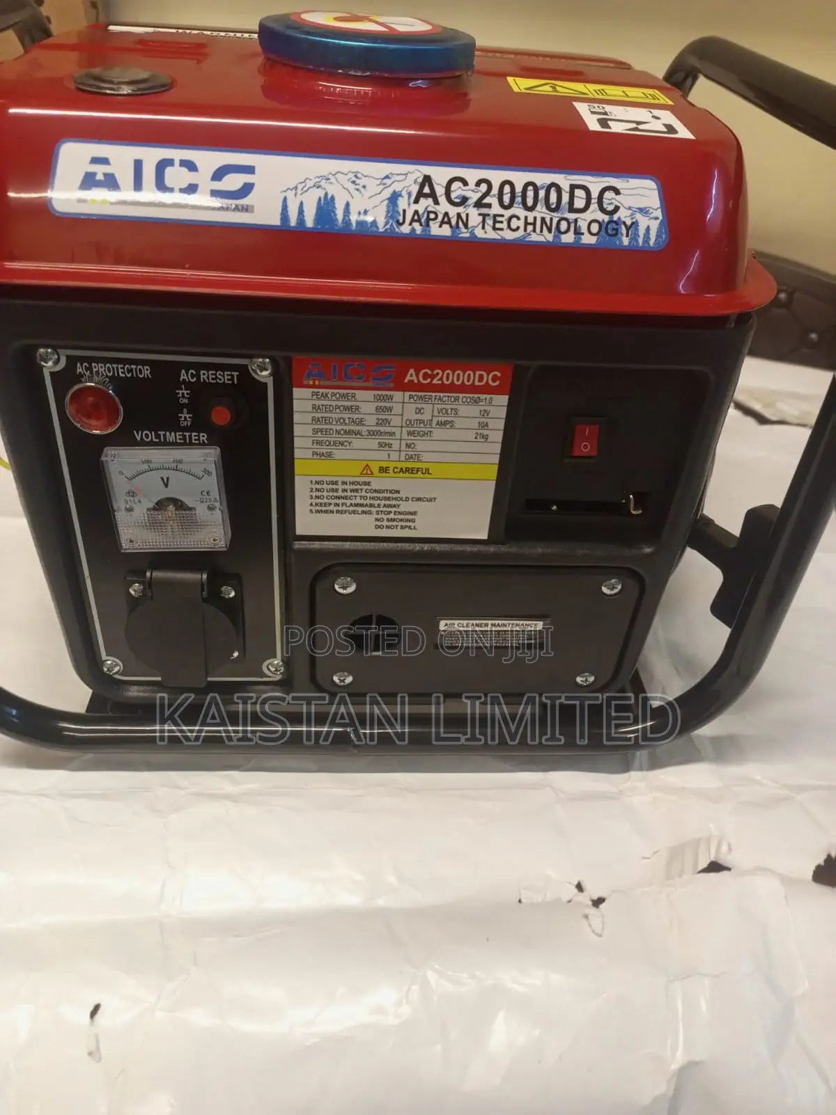 Aico Japan Ac2000dc 1000w Portable Petrol Generator