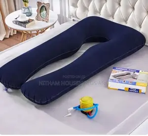 Full Body U-Shape Flocking Maternity Inflatable Pillow