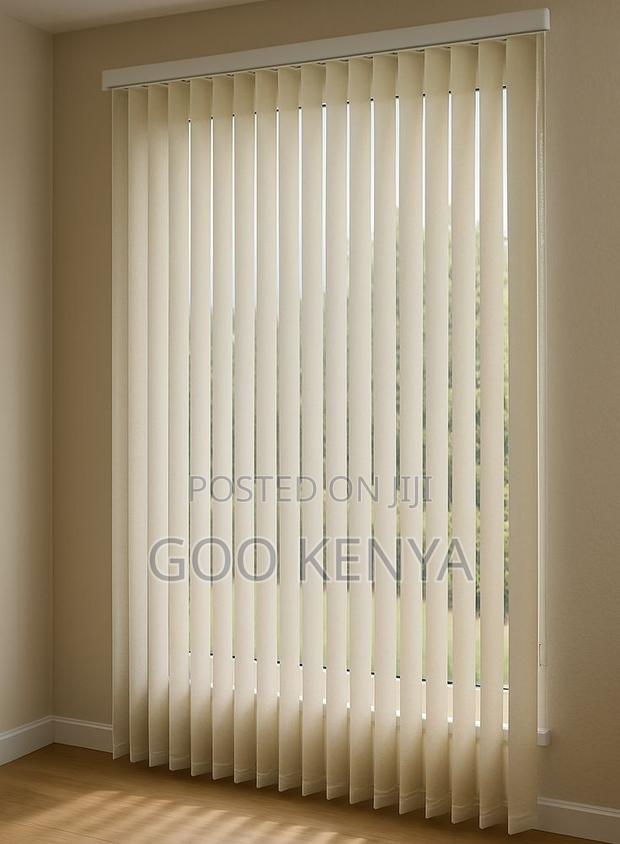 Curtain Blinds; Modern Light-Filtering Vertical Blinds for Living Room - thumbnail 5