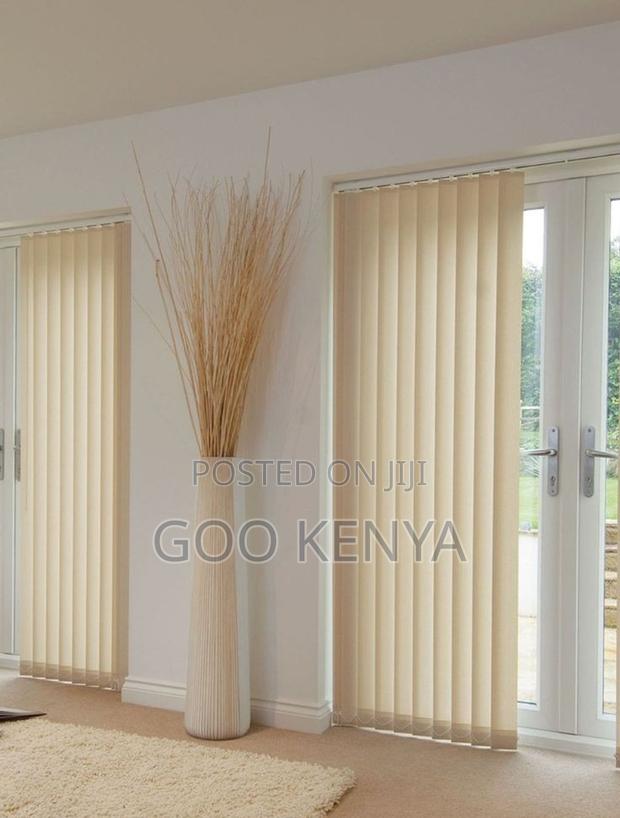 Curtain Blinds; Modern Light-Filtering Vertical Blinds for Living Room - thumbnail 6