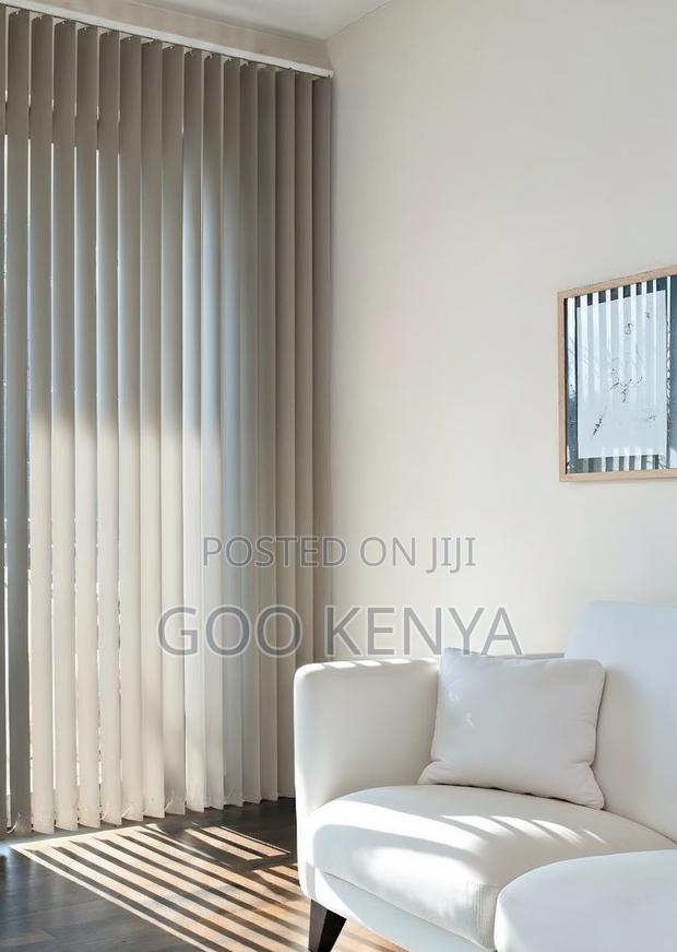 Curtain Blinds; Modern Light-Filtering Vertical Blinds for Living Room - thumbnail 10
