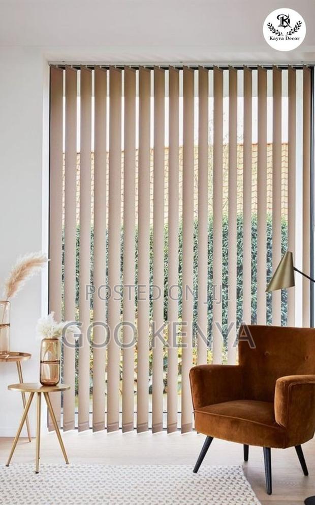 Curtain Blinds; Modern Light-Filtering Vertical Blinds for Living Room - thumbnail 11