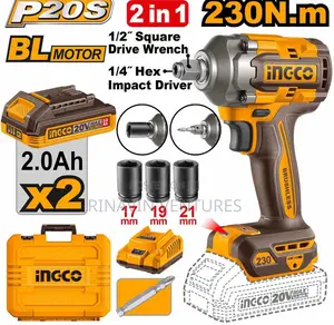 Ingco Ciwli20236 Cordless Impact Driver Wrench 230nm