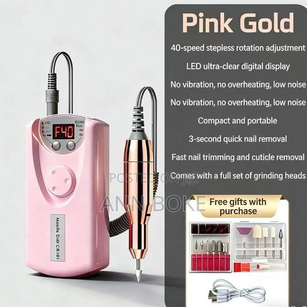 *Professional Rechargeable Electric Nail Drill Designed for Manicure