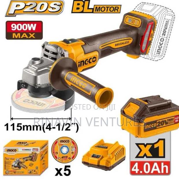 Ingco Cagli261521 Cordless Angle Grinder 900w