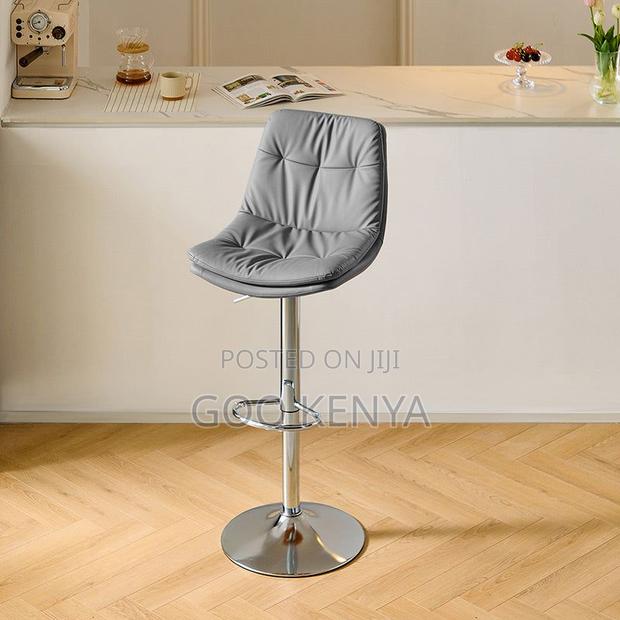 Bar Stool;Modern Counter Height Adjustable Bar Stool With Back Support - thumbnail 6