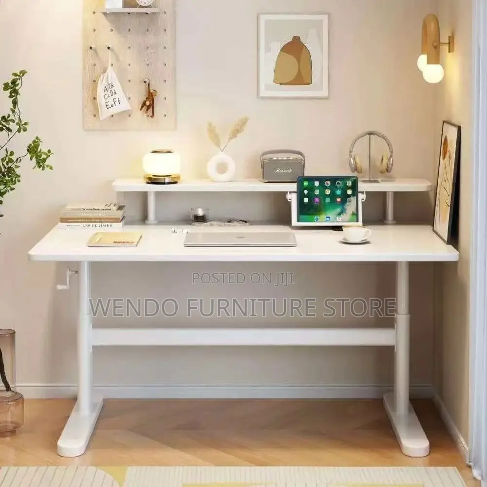 Office Desk; Manual Adjustable Gaming Home Desk