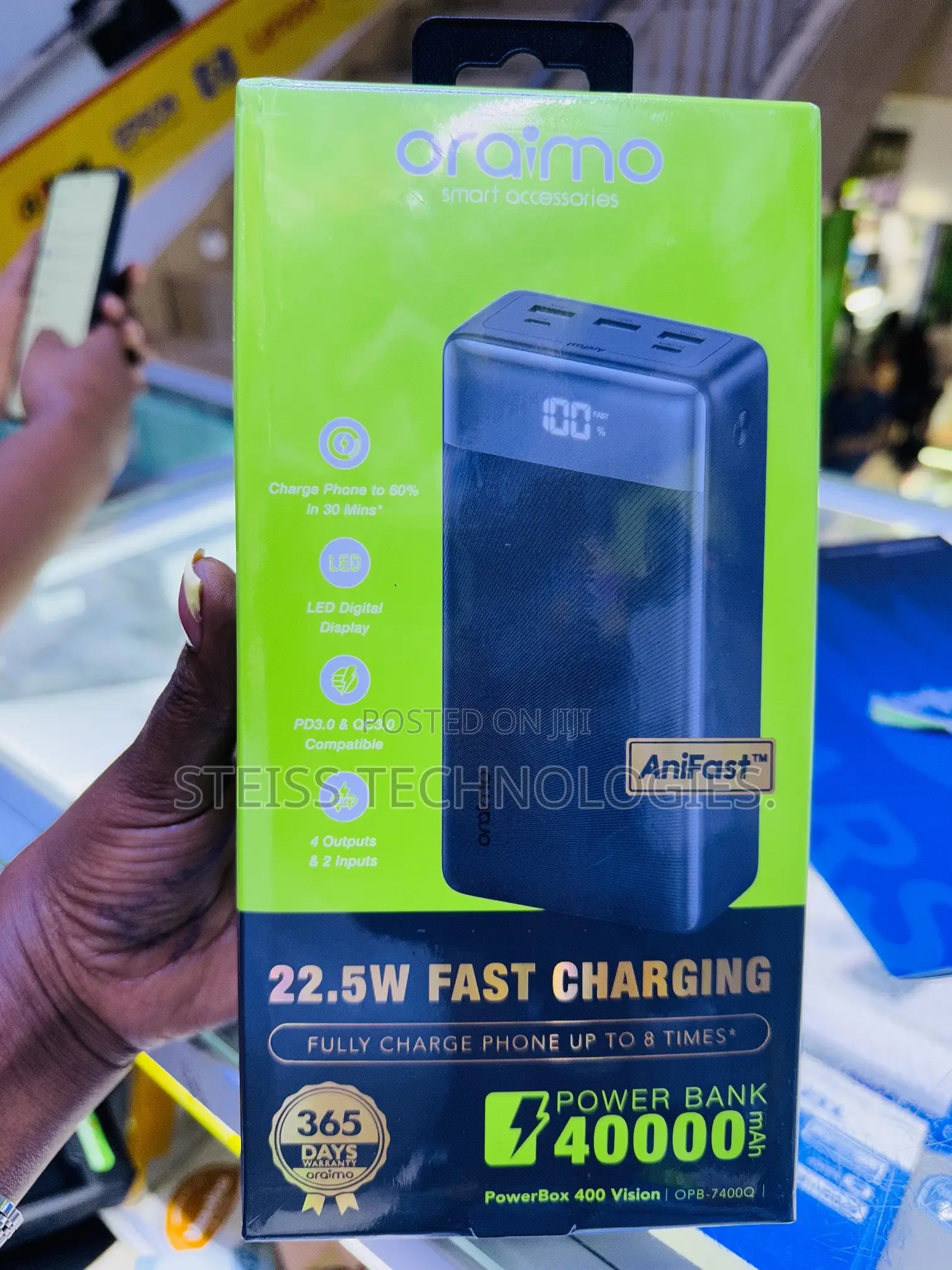 40000mah Oraimo Superfast Powerbank.