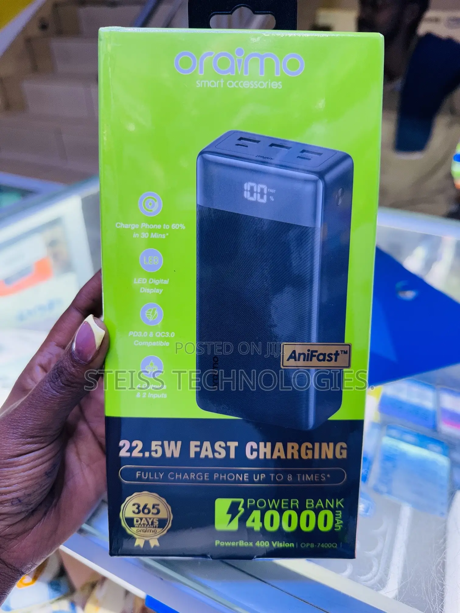 40000mah Oraimo Superfast Powerbank.