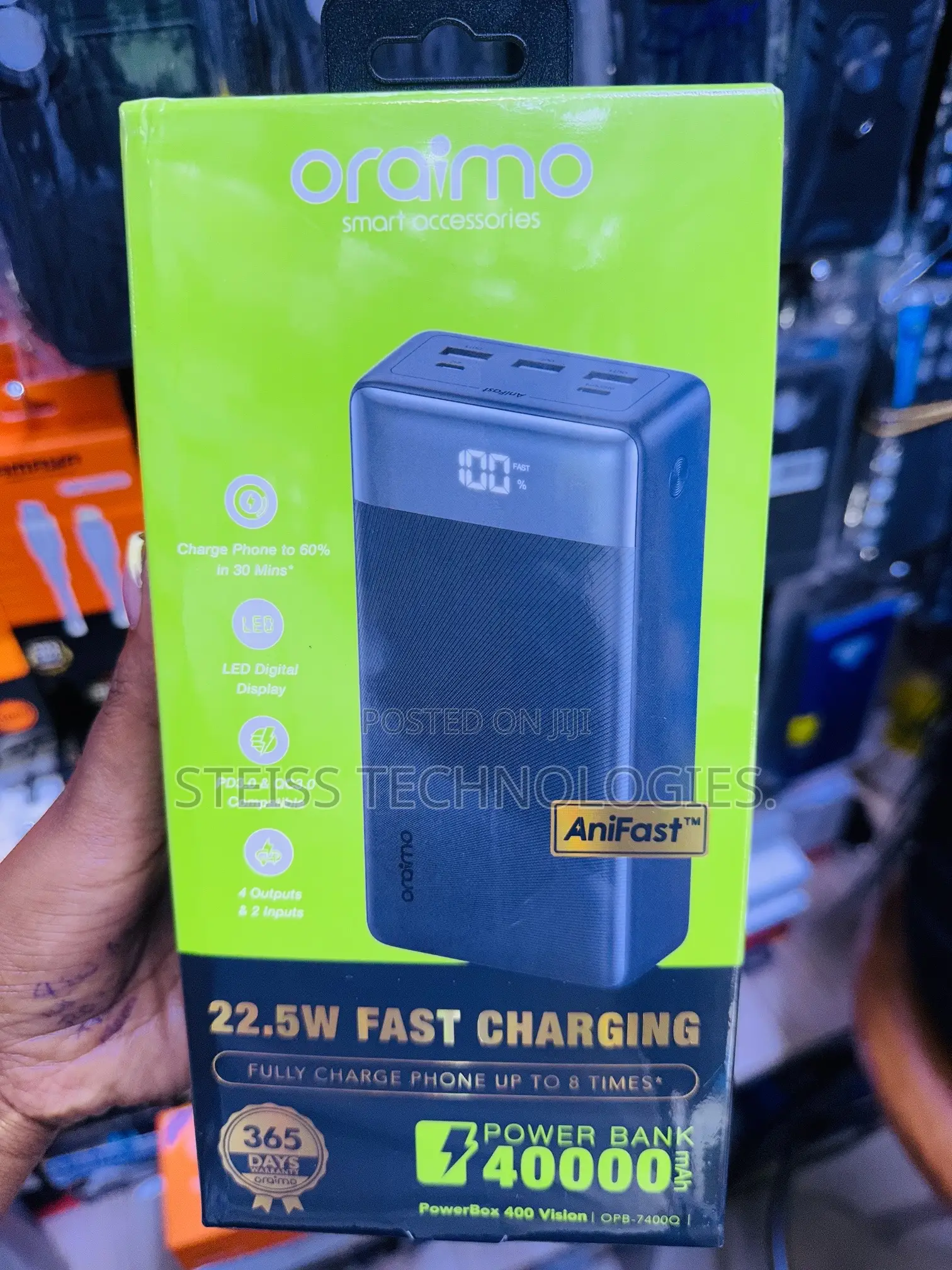 40000mah Oraimo Superfast Powerbank.