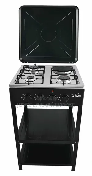 Olelon Full Standing Cooker With Shelves