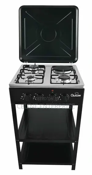 Olelon Full Standing Cooker With Shelves