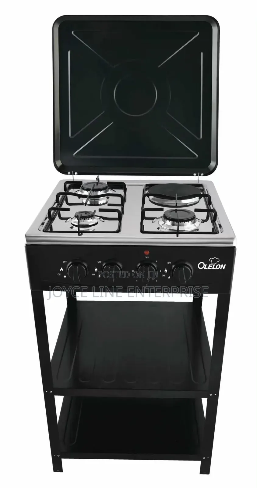 Olelon Full Standing Cooker With Shelves