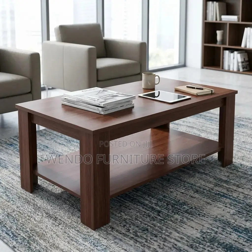 Coffee Table; Mahogany Executive Coffee Table