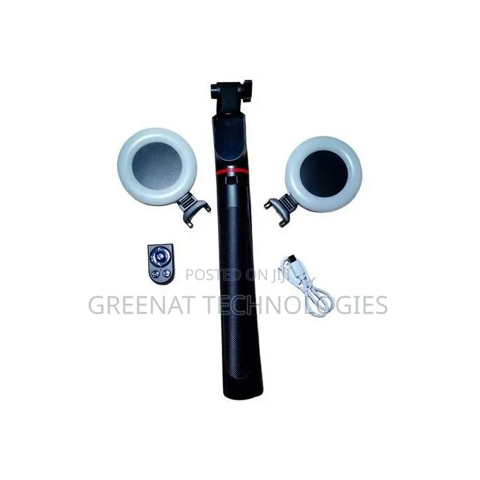 Hd Ultra Long Extended Selfie Stick H12d With Tripod 2 Ring Light
