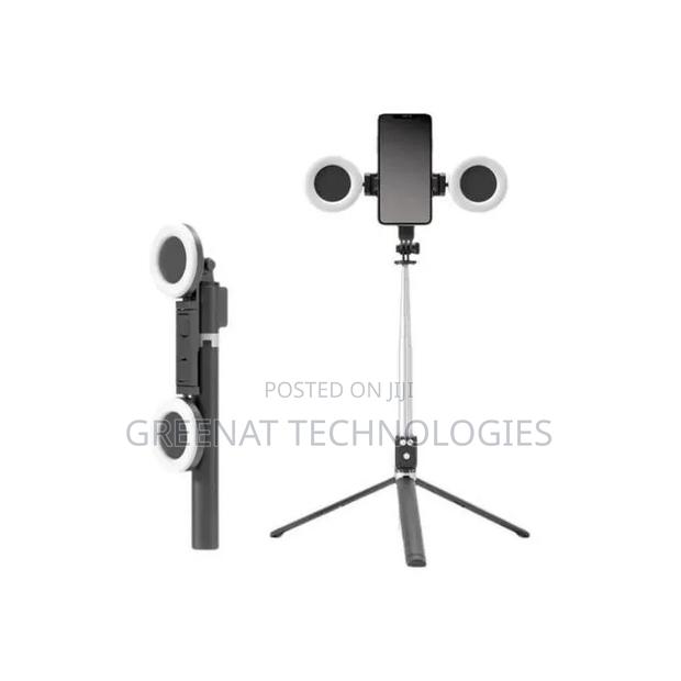 Hd Ultra Long Extended Selfie Stick H12d With Tripod 2 Ring Light - thumbnail 3