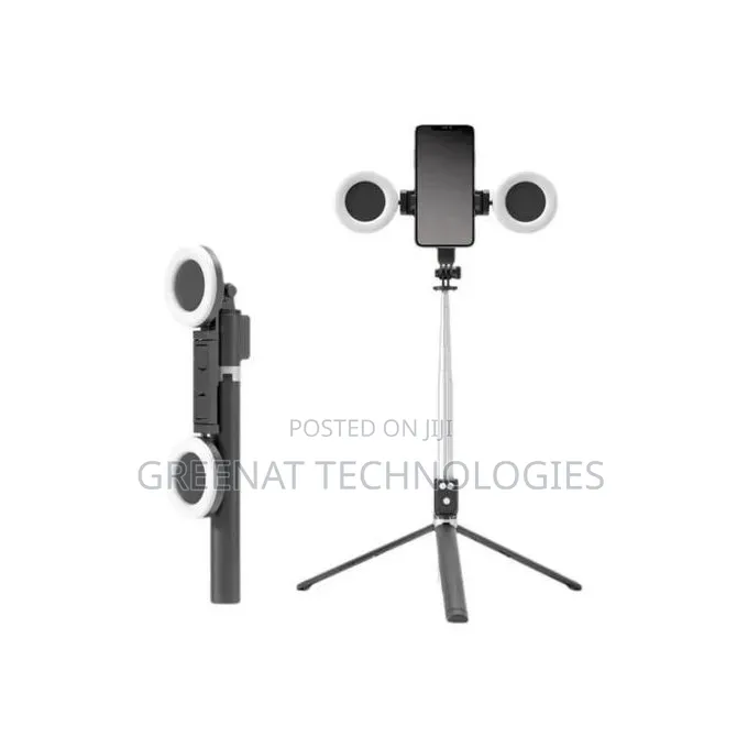 Hd Ultra Long Extended Selfie Stick H12d With Tripod 2 Ring Light
