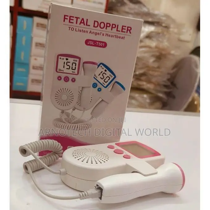 Fetal Doppler - LCD Display, Safe Heartbeat Monitor, Battery Powered