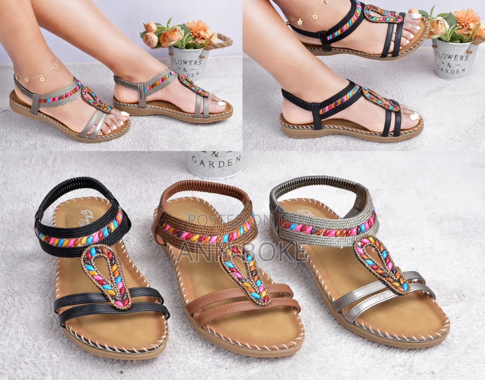 High-quality Quality Pure Leather Orthopedic Open Shoes.
