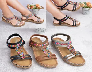 High-quality Quality Pure Leather Orthopedic Open Shoes.