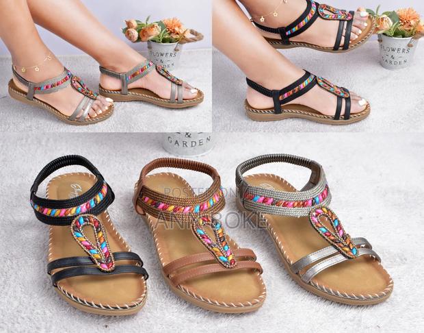 High-quality Quality Pure Leather Orthopedic Open Shoes.