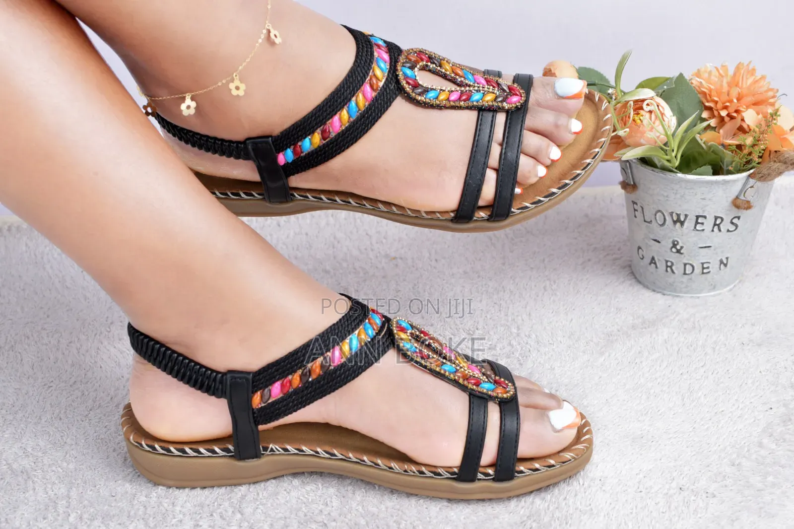 High-quality Quality Pure Leather Orthopedic Open Shoes.