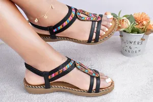 High-quality Quality Pure Leather Orthopedic Open Shoes.