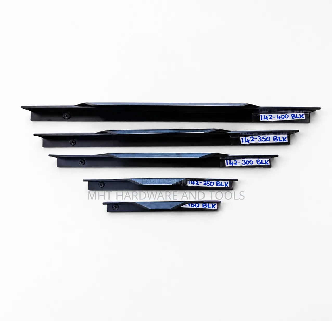 142-300mm Concealed Handle Black