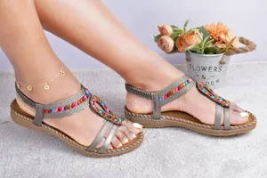 High-quality Quality Pure Leather Orthopedic Open Shoes.