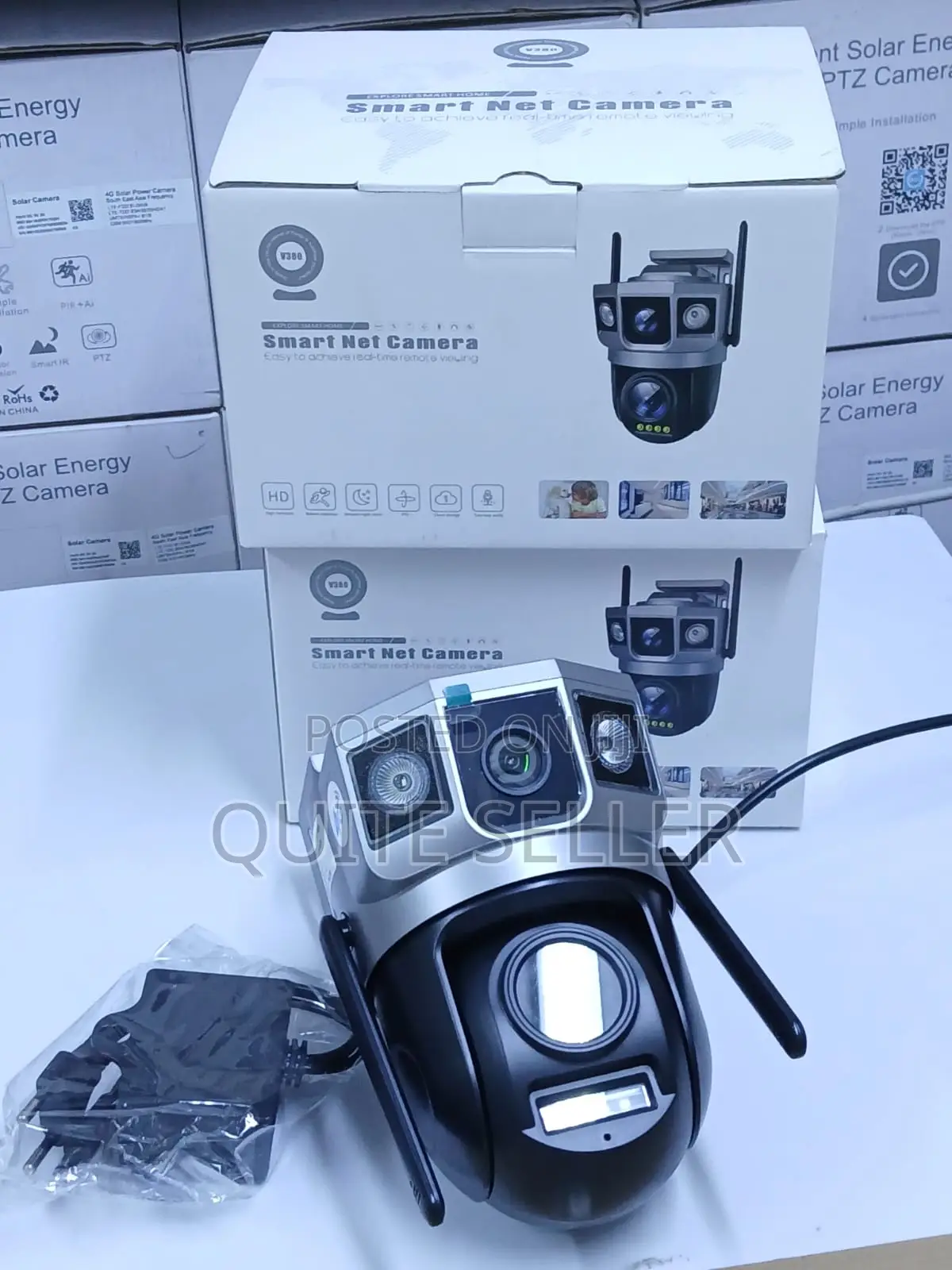 Mobile App Control 2lens 4g Power Camera Wiuth Motion Detection