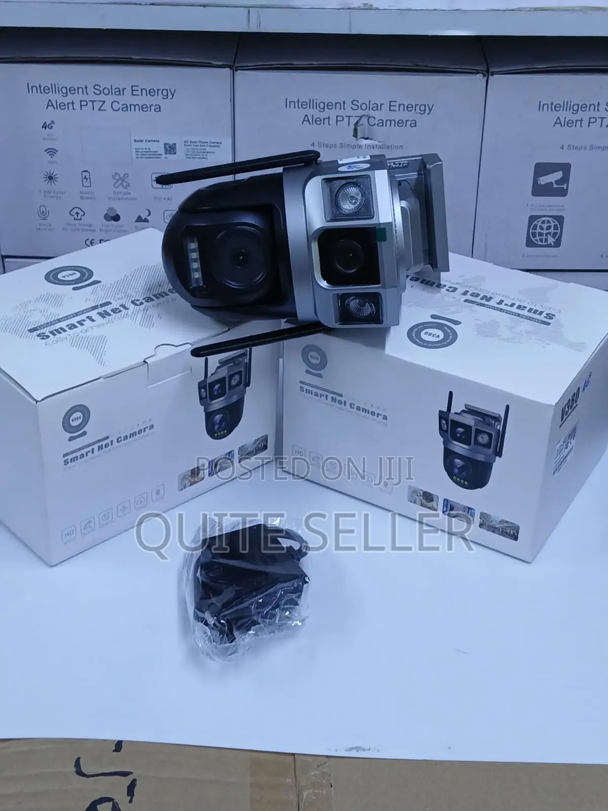 Mobile App Control 2lens 4g Power Camera Wiuth Motion Detection