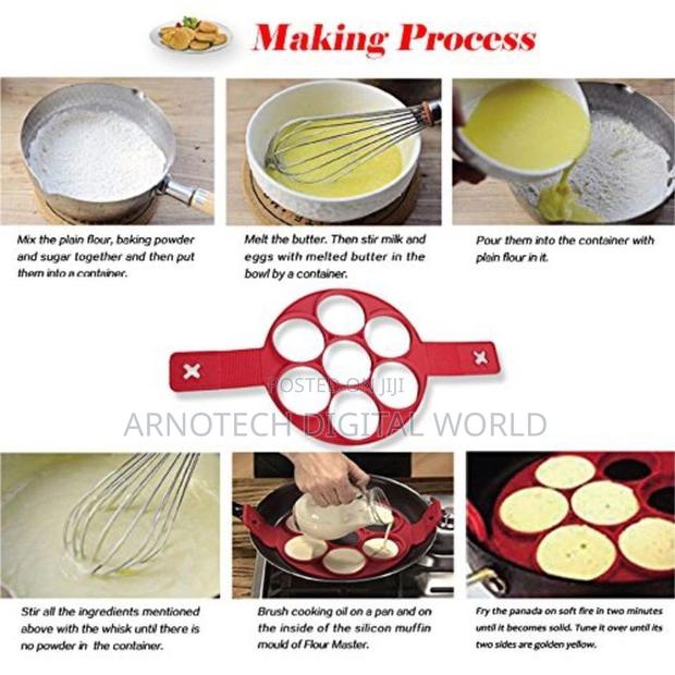 Silicone Pancake Egg Mold – 7‐Hole Non‐Stick Reusable - thumbnail 3