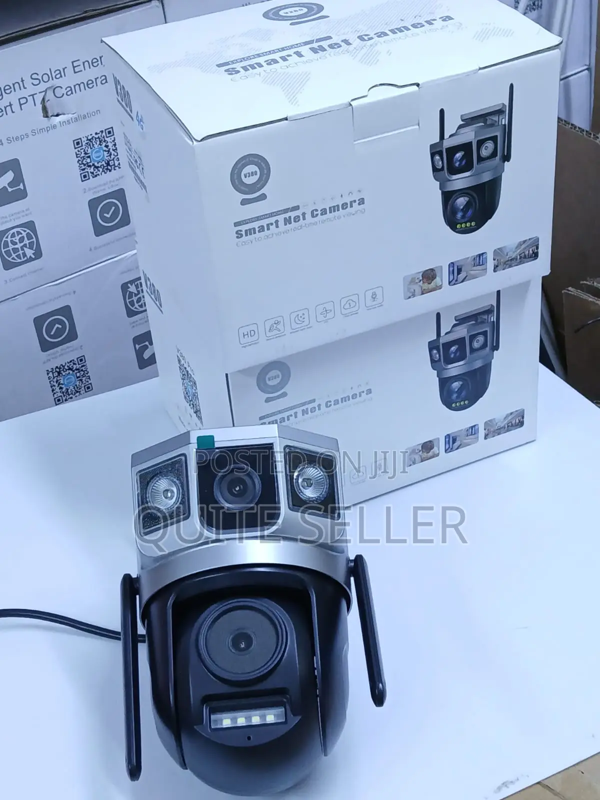 2area Coverage With Dual Lens V380 4g Indoor/.Outdoor Camera