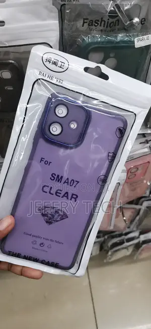 Samsung Galaxy A07 Clear Purple Silicone Phone Case
