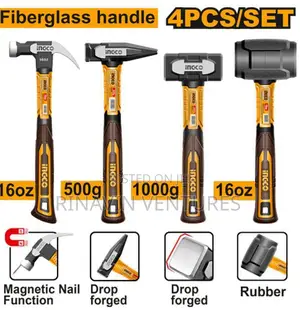 Ingco Hch9004 4pcs Hammer Set
