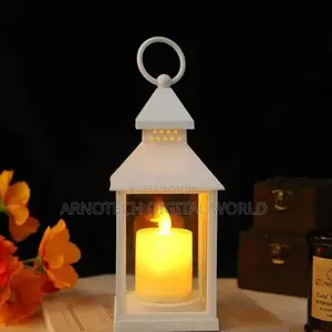 Antique Decorative Candle Holder Lantern, Nordic Style Metal Lantern