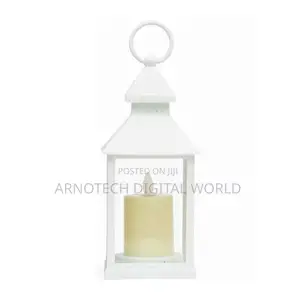 Antique Decorative Candle Holder Lantern, Nordic Style Metal Lantern