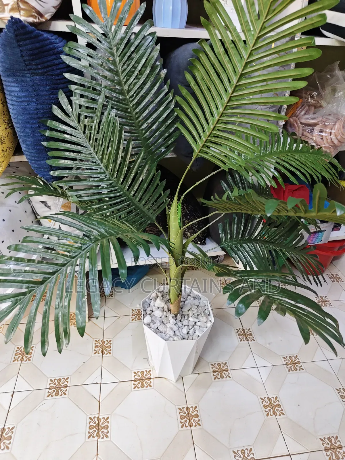 Arge Artificial Plants With White Vase