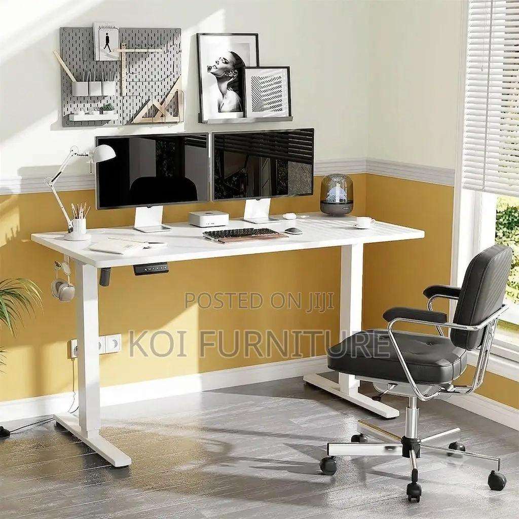 Office Desk; 120cm Electric Home Gaming Adjustable Desk