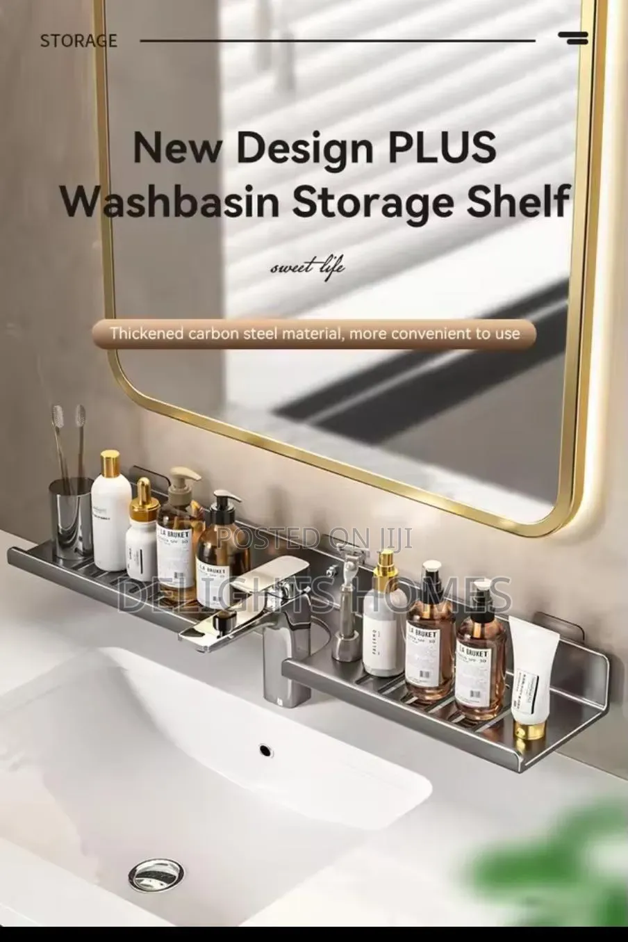 Metallic Faucet Storage Rack,_za