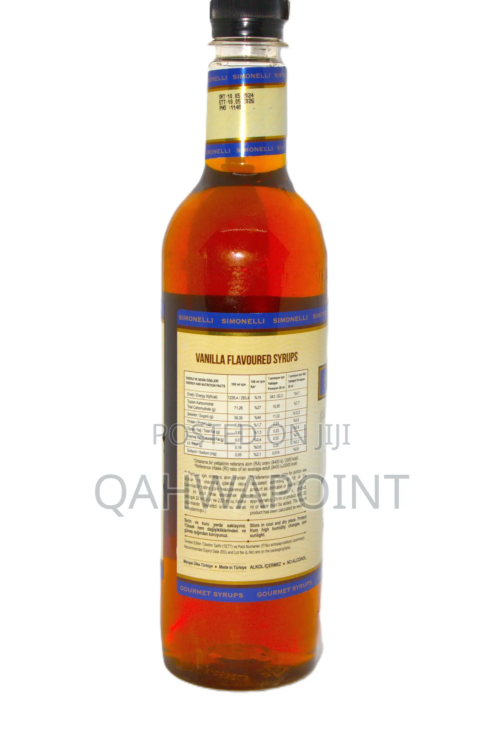 Simonelli Vanilla Flavored Syrup 700ml
