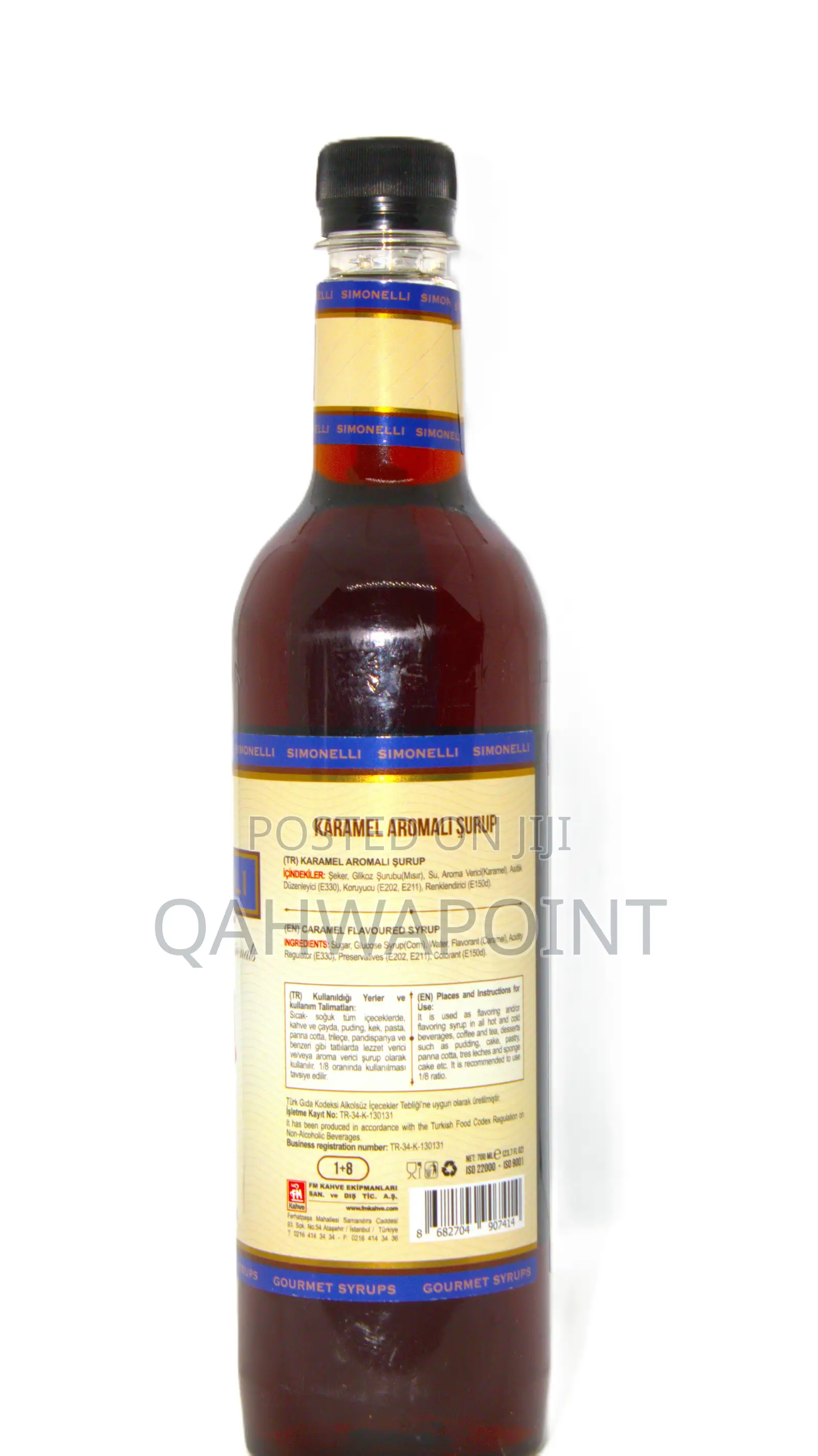 Simonelli Caramel Flavored Syrup 700ml