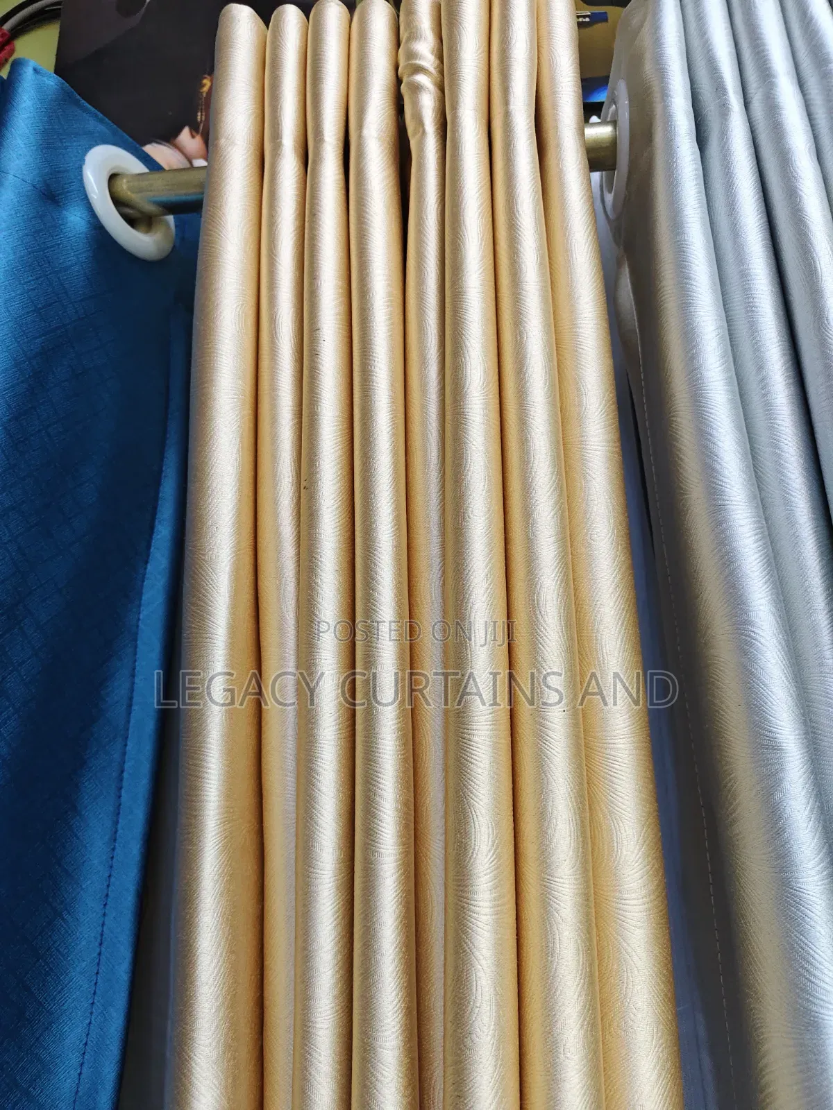 Golden Black Out Curtain