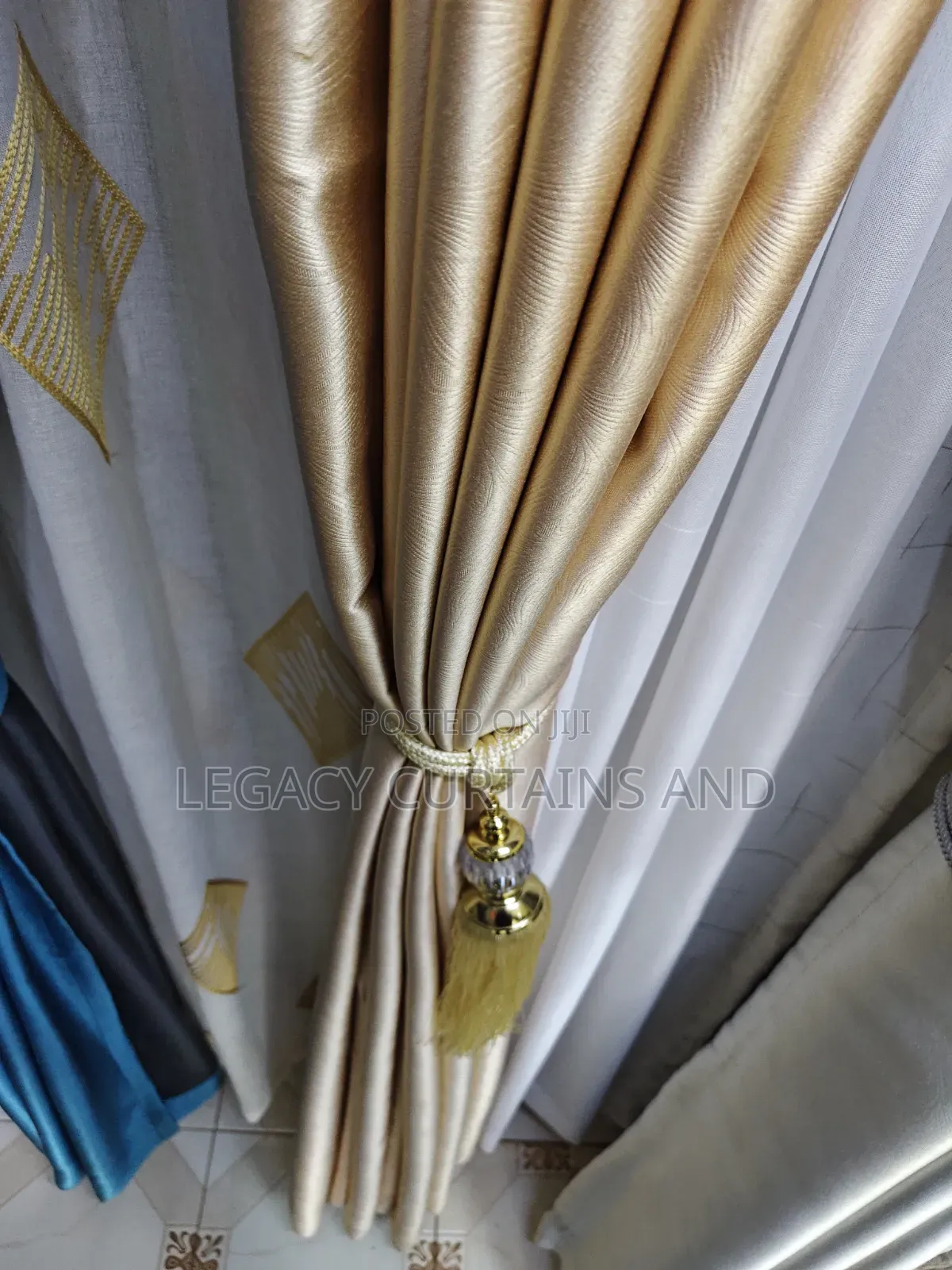 Golden Black Out Curtain