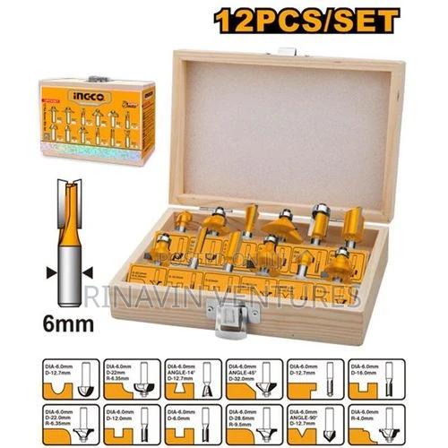 Ingco Akrt1201 12 PCS Router Bits Set