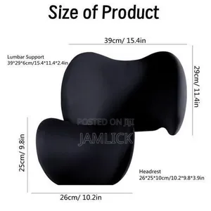 2-in-1 Back and Neck Support Cushion for Maximum Comfort