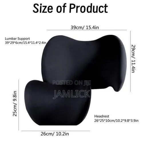 2-in-1 Back and Neck Support Cushion for Maximum Comfort