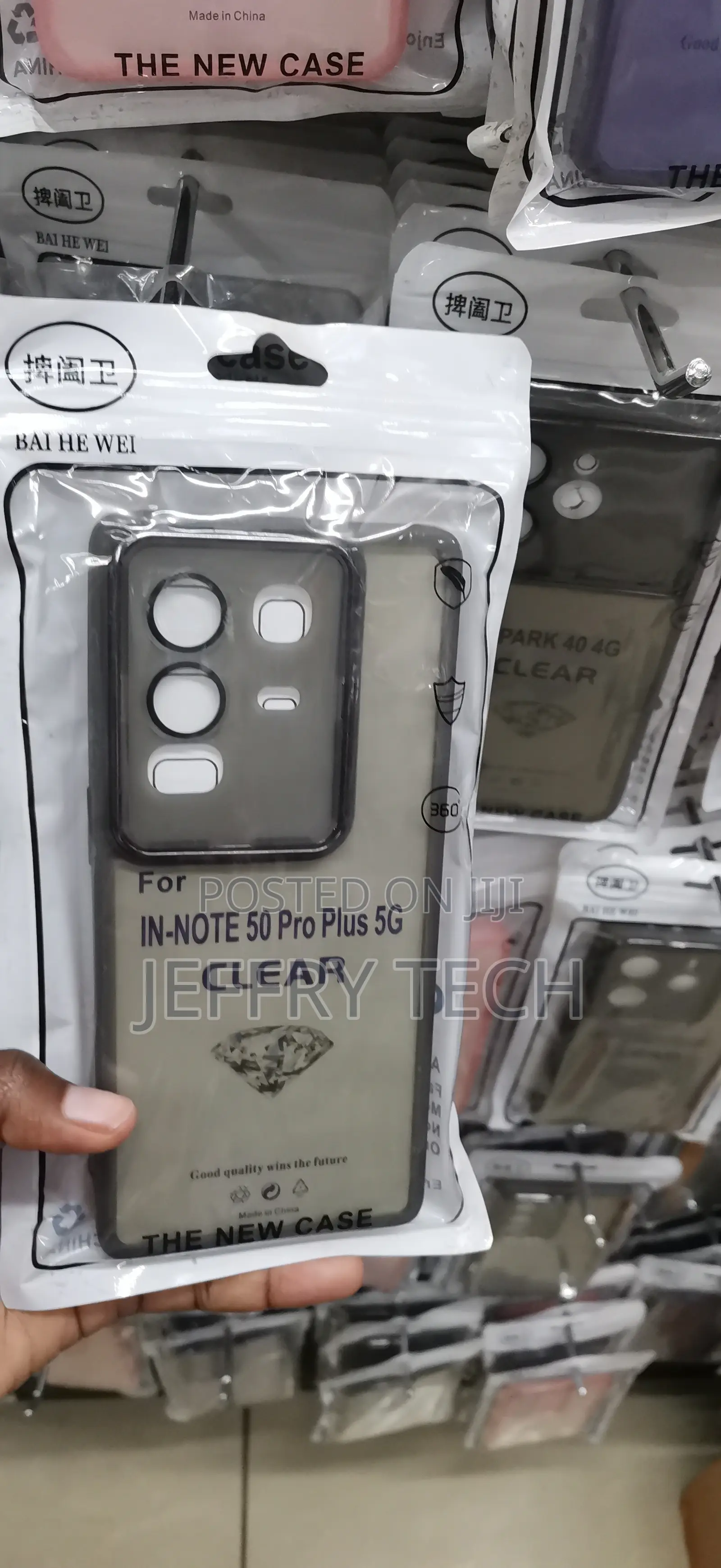 Infinix Note 50 Pro Plus 5g Semi-Transparent Frosted Adorned Cover