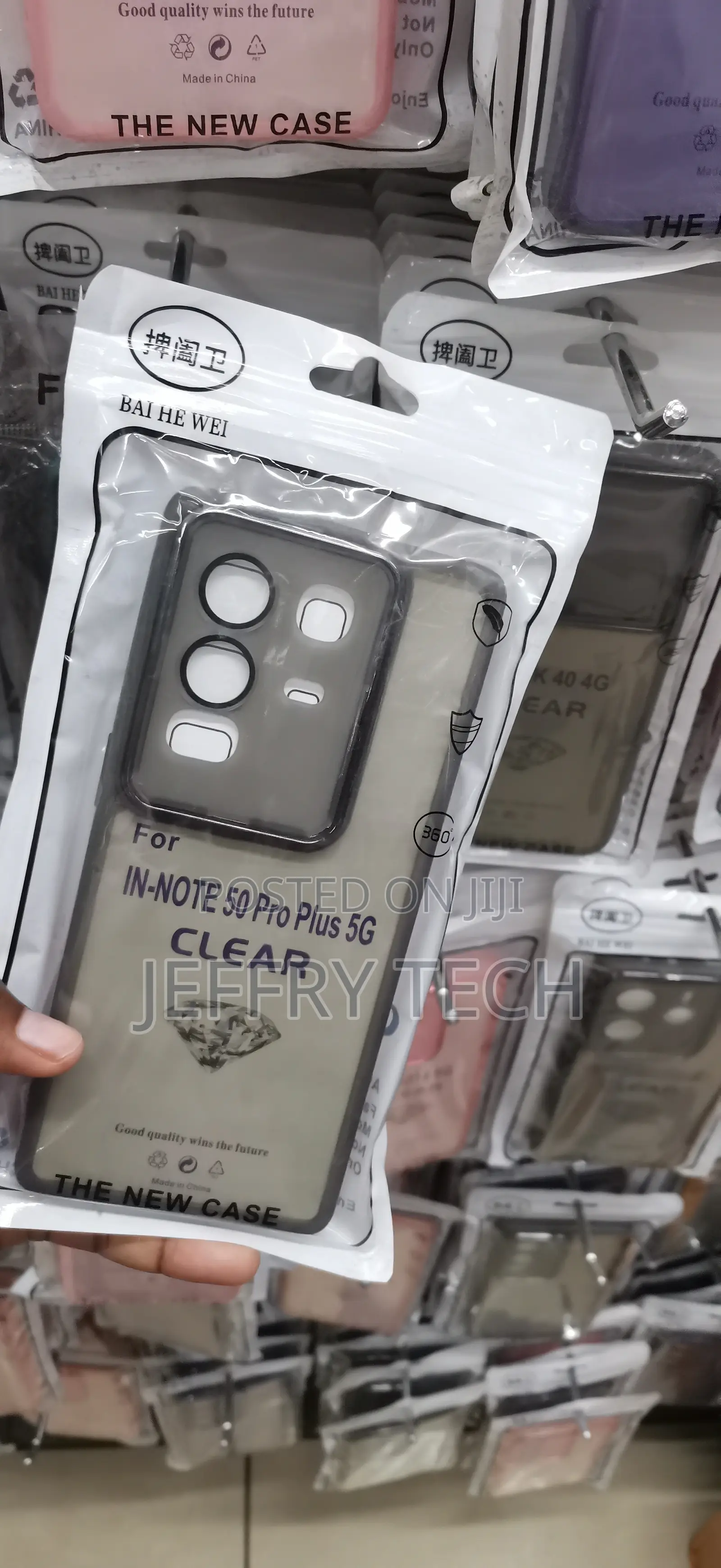 Infinix Note 50 Pro Plus 5g Semi-Transparent Frosted Adorned Cover