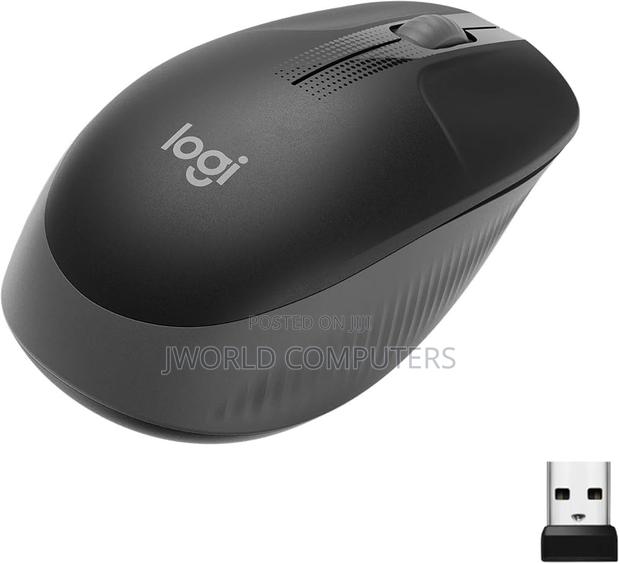 Logitech Wireless Mouse M190 - Full Size Ambidextrous Curve Design - thumbnail 3